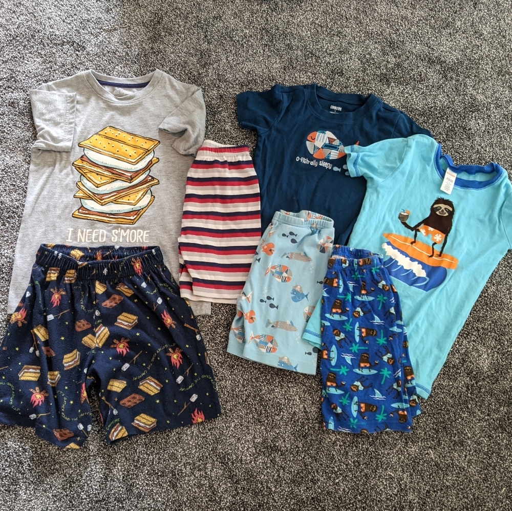 Boys summer PJs lot 6/7/8 -more coming to be added